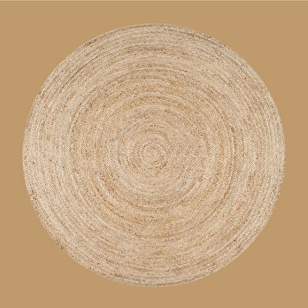 Naive Yuvarlak Kilim Naturel (120x120 cm)