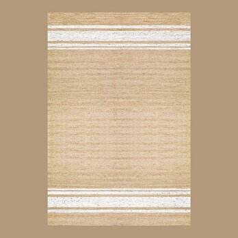 %100 Pamuk Sleek Kilim Naturel-Beyaz (120x180 cm)