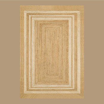 %100 Pamuk Cheer Kilim Naturel-Beyaz (120x180 cm)