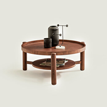 Lirya Orta Sehpa Kahverengi (76x76x34 cm)