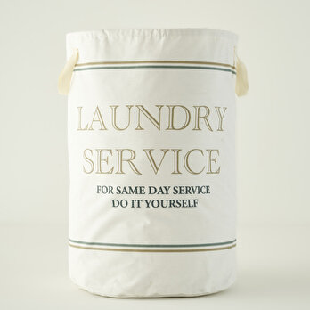 Laundry Deluxe Service Çamaşır Sepeti Beyaz (36x50 cm)