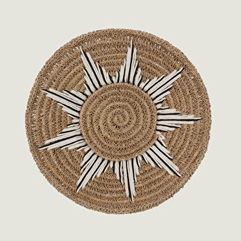 Muse Duvar Tabağı Naturel (40 cm)