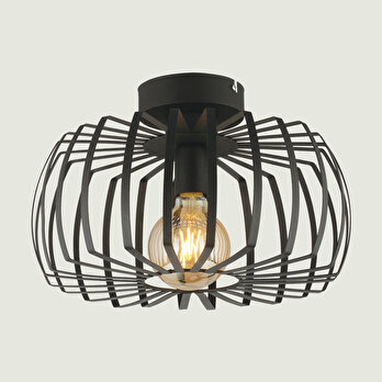 Etoile Metal Plafonyer Avize Siyah (30x70 cm)