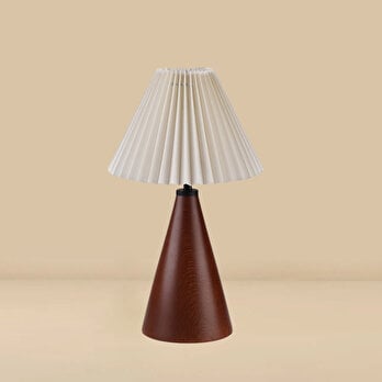 Fiorella Masa Lambası Krem-Ceviz (37x20x26)