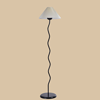 Quinn Lambader Krem-Siyah (30x30x157 cm)