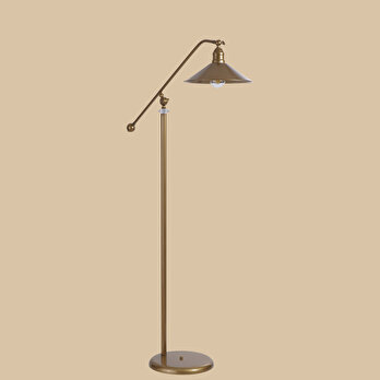 Piper Metal Başlıklı Lambader Eskitme (25x30x155 cm)