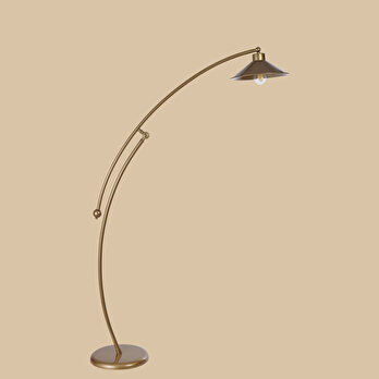Ellis Metal Başlıklı Lambader Eskitme (25x30x154 cm)