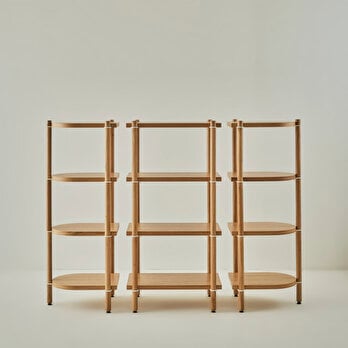 Cosmos Modüler 3 Parça 4 Katlı Kitaplık Meşe-Beyaz (144x41x112 cm)