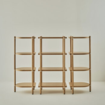 Cosmos Modüler 3 Parça 4 Katlı Kitaplık Meşe-Beyaz (144x41x112 cm)