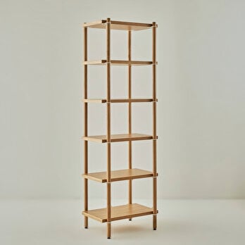 Cosmos Modüler 6 Katlı Kitaplık Meşe-Beyaz (58x41x176 m)