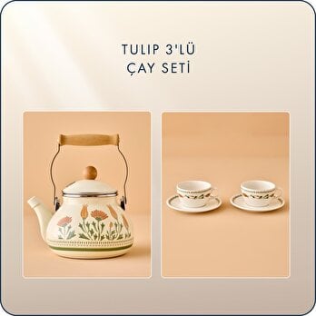 Tulip 3'lü Çay Seti