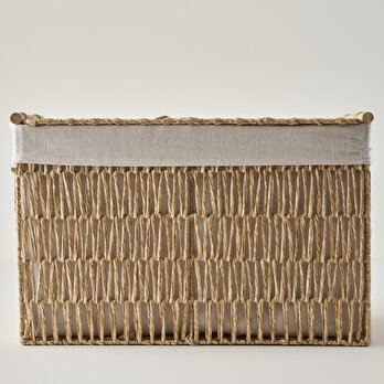 Sand Organizer Hasır Sepet Naturel (62x42x42 cm)